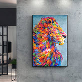 Toile - Colorful Lion